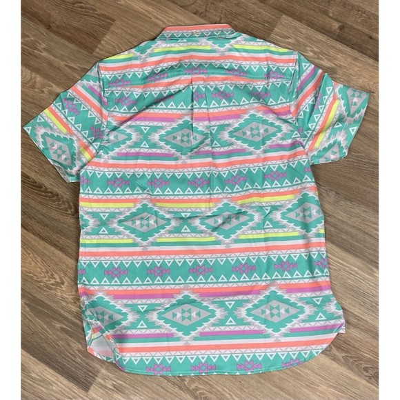 NEW Chubbies The En Fuegos Short Sleeve Poplin Button Down Shirt Men’s Small - Picture 4 of 5